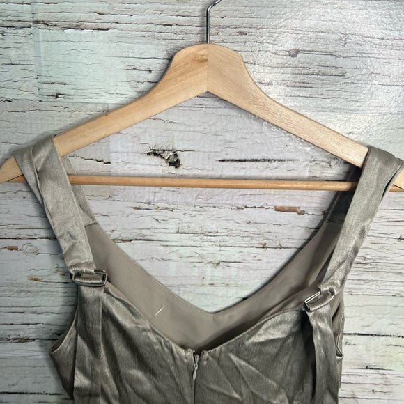 Topshop cut out dress gold silver midi size 6 - Picture 16 of 16